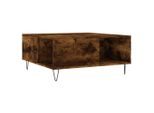 Syfax™ Tavolino Da Salotto Rovere Fumo 80X80X36,5 Cm Legno Multistrato