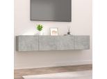 Syfax™ Mobili Tv 2 Pz Grigio Cemento 80X30X30 Cm In Legno Multistrato