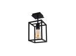 Lampada Da Soffitto Led Crate Nero Nowodvorski 15X15X31Cm Acciaio 9045