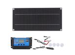 Kit Di Pannelli Solari, Starter Kit Portatile Da 600W 18V Con Regolatore Di Carica Monocristallino 100A 12V 24V Per Camper, Rimorchio Barca