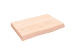 Syfax™ Piano Per Tavolo 60X40X(2-6) Cm In Rovere Massello Non Trattato