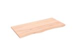 Syfax™ Ripiano A Parete 100X50X2 Cm Legno Massello Rovere Non Trattato