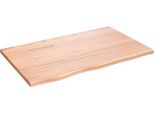 Syfax™ Ripiano Muro Marrone Chiaro 80X50X2 Cm Massello Rovere Trattato