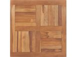 Syfax™ Piano Del Tavolo Legno Massello Di Teak Quadrato 80X80X2,5 Cm