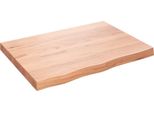 Syfax™ Ripiano Muro Marrone 80X60X(2-6) Cm Massello Rovere Trattato