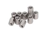 Set Di Dadi Di Accoppiamento Esagonali, Dadi Di Accoppiamento Grossolani, Dado Di Accoppiamento Esagonale In Acciaio Inox, Dado Di Accoppiamento Esagonale M10, Dado Di Accoppiamento A Stelo Lungo, Dado Di Collegamento Esagonale