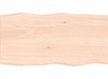 Syfax™ Piano Per Tavolo 80X40X2 Cm In Rovere Non Trattato Bordi Vivi