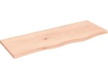 Syfax™ Ripiano A Parete 80X30X2 Cm Legno Massello Rovere Non Trattato