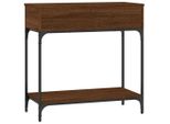 Syfax™ Tavolino Consolle Rovere Marrone 75X34,5X75Cm Legno Multistrato