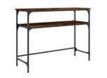 Syfax™ Tavolino Consolle Rovere Fumo 100X35,5X75Cm Legno Multistrato