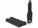Lindy RJ45 Port SchlöSser Schwarz, 10 Stck + 1 SchlüSsel