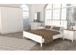 Mobili Per La Camera Da Letto Bianco Set Completo Letto 2X Comodino Armadio 5 Pezzi