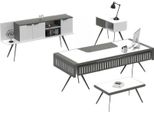 Set Da Studio Bianco Tavolino Da Salotto Tavolino Da Caffè Tavolino Da Salotto In Legno