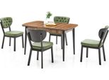 Set Da Pranzo Compatto Set Da Tavolo Tavolo Da Pranzo 4 Sedie Set Di Sedie Sala Da Pranzo 5 Pezzi.