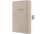 Sigel C2631 Sigel Conceptum 2026 Calendario Tascabile, Ca. Din A6, Tortora