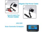 Kit Di Pannelli Solari Monocristallini Da 18V 25W Con Doppio Caricatore Usb Per Cellulari, Campeggio All'aperto A Prova D'acqua E Regolatore Solare Pwm Da 12/24V 60A Per Rv Marine