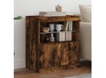 Maison Exclusive - Credenza Con Luci Led Rovere Affumicato 60X37X67 Cm
