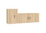 Syfax™ Set Di Mobili Porta Tv 2 Pz Rovere Sonoma In Legno Multistrato