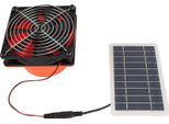 Ventilatore Solare Di Scarico Ventilatore Monocristallino A Pannello Solare Da 10W Con Rete Di Protezione Per Condotto Rotondo Serra Rv 5V