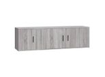 Syfax™ Set Mobili Porta Tv 2 Pz Grigio Sonoma In Legno Multistrato