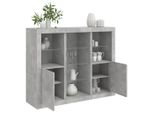 Maison Exclusive - Credenze Con Luci Led 3 Pz Grigio Cemento In Legno Multistrato