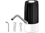 Pompa Elettrica Automatica Per Acqua Gallon Water Dispenser Intelligent Rechargeable Big Bucket Noise-Free Water Bottle Pump Con Interruttore E Cavo Usb Per Casa Ufficio All'aperto Nero
