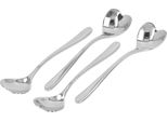 4Pcs Caffè Cucchiaio In Acciaio Inox A Forma Di Cuore Tè Dessert Zucchero Mescolando Cucchiaio Per Caffè