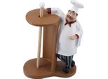 Chef Figurine Home Furnishing Desktop Restaurant Hotel Bar Chef Roll Paper Holder Resin Decorazione