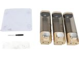 3 In 1 300Ml Press Liquid Soap Dispenser Wall Mount Bagno Doccia Shampoo Hair Conditioner Dispenser Contenitore Oro