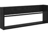 Syfax™ Scaffale Per Riviste Rovere Nero 80 X 12 X 30 Cm