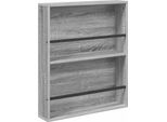 Syfax™ Scaffale Per Riviste Grigio Sonoma 60 X 12 X 70 Cm