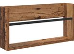 Vidaxl Portariviste Con Ripiano Legno Di Recupero 60 X 12 X 30 Cm Materiale A Base Di Legno