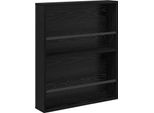 Syfax™ Scaffale Per Riviste Rovere Nero 60 X 12 X 70 Cm