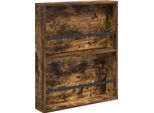 Vidaxl Portariviste In Rovere Affumicato 60 X 12 X 70 Cm Materiale A Base Di Legno
