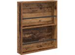 Vidaxl Portariviste Con Ripiano Legno Di Recupero 60 X 12 X 70 Cm Materiale A Base Di Legno