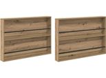 Syfax™ Scaffale Per Riviste 2 Pcs Rovere Artigianale 100 X 12 X 70 Cm