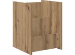 Syfax™ Scaffale Per Riviste Rovere Artigianale 35 X 35 X 45 Cm