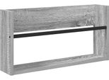 Vidaxl Portariviste Grigio Sonoma 60 X 12 X 30 Cm Materiale A Base Di Legno