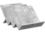 Vidaxl Portariviste Grigio Cemento 53 X 40 X 28,5 Cm Materiale A Base Di Legno