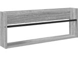 Vidaxl Portariviste Grigio Sonoma 80 X 12 X 30 Cm Materiale A Base Di Legno
