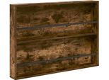 Vidaxl Portariviste In Rovere Affumicato 100 X 12 X 70 Cm Materiale A Base Di Legno