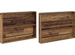 Syfax™ Scaffale Per Riviste 2 Pcs Legno Vecchio 100 X 12 X 70 Cm