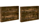 Syfax™ Scaffale Per Riviste 2 Pcs Rovere Fumé 100 X 12 X 70 Cm