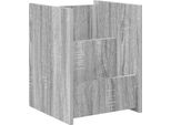 Syfax™ Scaffale Per Riviste Grigio Sonoma 35 X 35 X 45 Cm