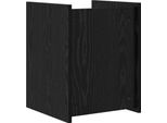 Syfax™ Scaffale Per Riviste Rovere Nero 35 X 35 X 45 Cm