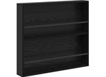 Syfax™ Scaffale Per Riviste Rovere Nero 80 X 12 X 70 Cm