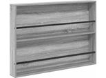 Vidaxl Portariviste Grigio Sonoma 100 X 12 X 70 Cm Materiale A Base Di Legno