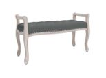 Syfax™ Panca Grigio Scuro 110X45X60 Cm In Tessuto