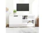 Vidaxl Mobile Tv Bianco 80X35X36,5 Cm In Legno - Mobile Tv - Mobili Tv - Porta Tv - Mobili Tv