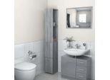 Syfax™ Armadietto Bagno Grigio Sonoma 25X26,5X170 Cm Legno Multistrato